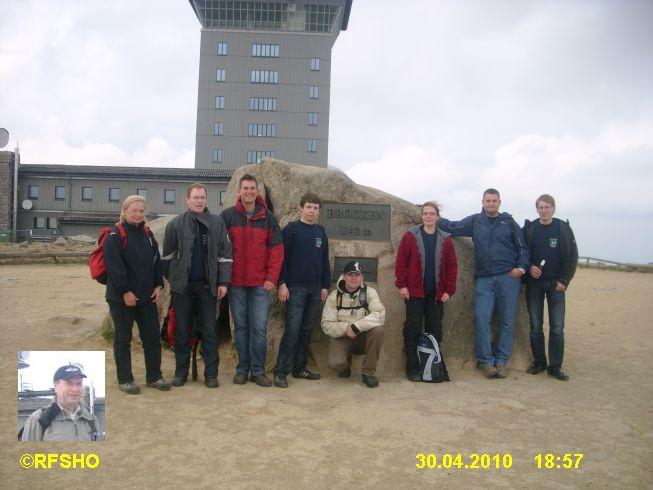 die Feuerwehrgruppe am Brockenstein