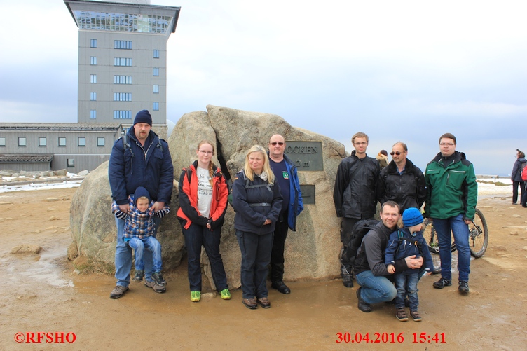 die Gruppe am Brockengipfel