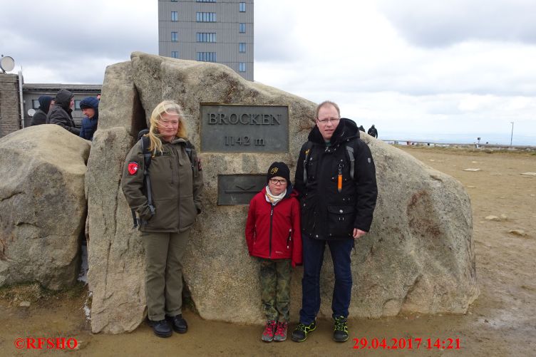 die Gruppe am Brockengipfel