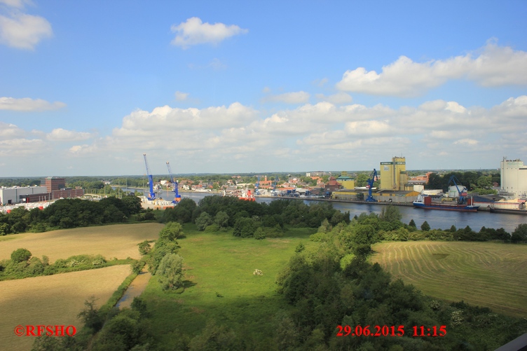 Rückreise mit der Bahn, Rendsburg