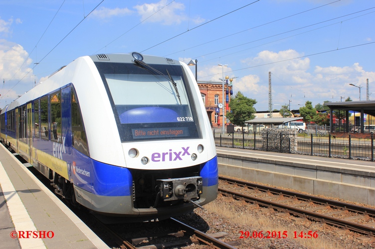 Rückreise mit der Bahn, Uelzen