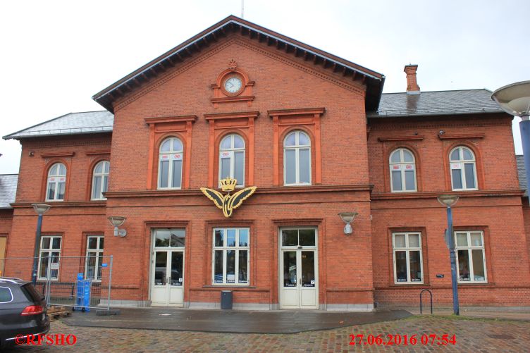 Rückreise mit der Bahn, Bahnhof Viborg