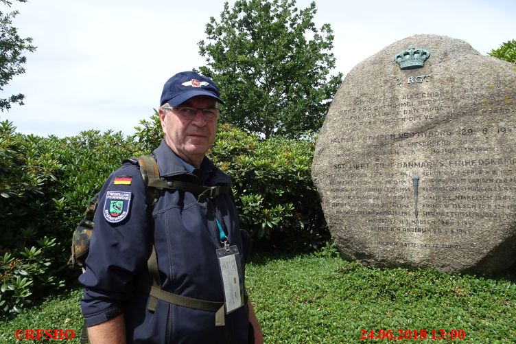 Haervejsmarchen, Ziel 2. Tag wieder 20 km geschafft