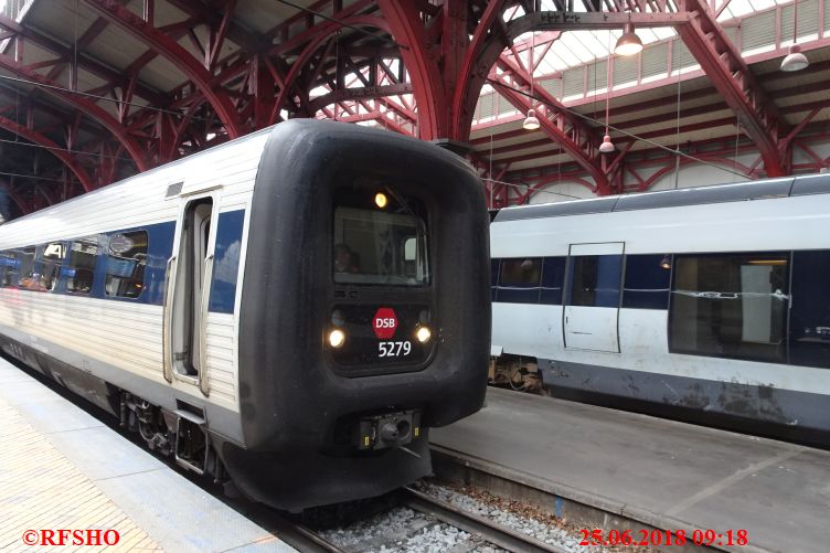 Rückreise mit der Bahn, Bahnhof Aarhus