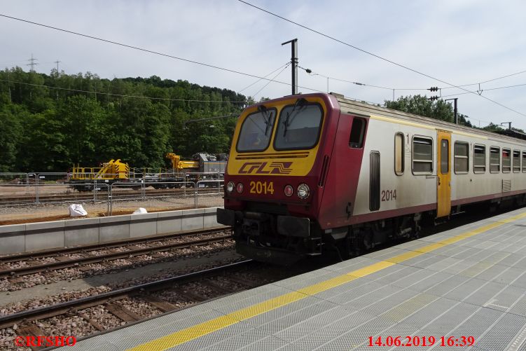 Bahnhof Ettelbruck, Zug nach Diekirch