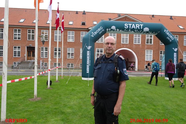 Haervejsmarchen, Start