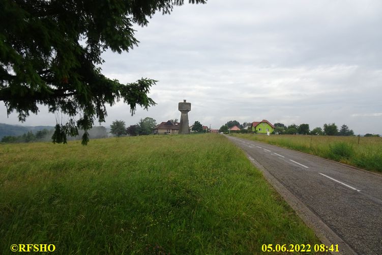 Marschstrecke 11 km, Grenze F − D