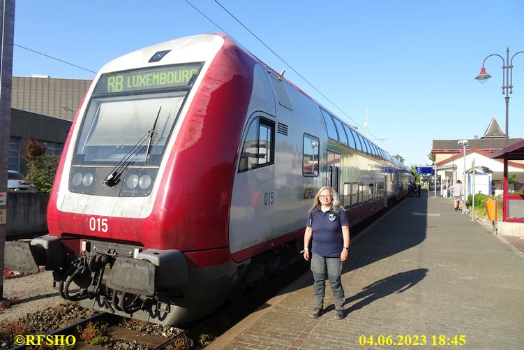 Bahnhof Diekirch, Zug nach Ettelbruck