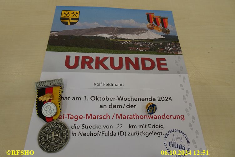 Fuldamarsch,2. Tag Abschluss