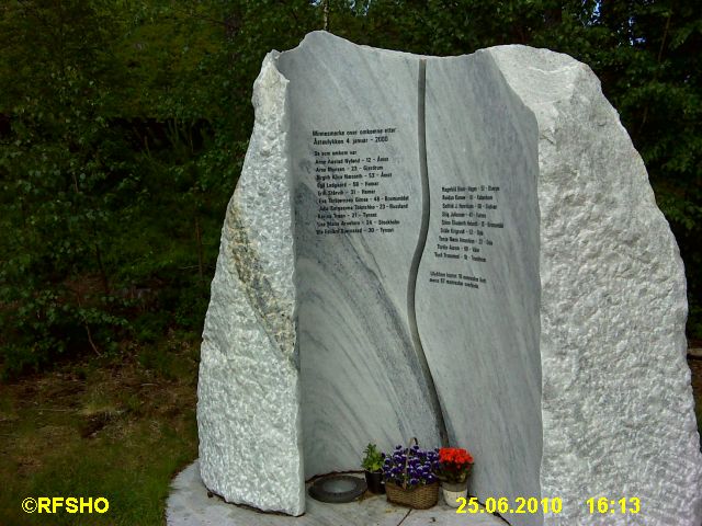 Minnemerke Åstaulykken 4. januar 2000