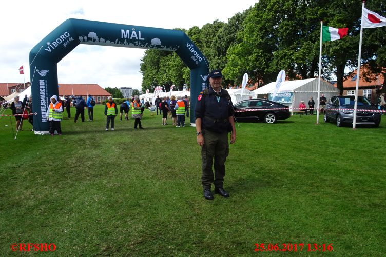 Hærvejsmarchen Ziel 2. Tag, 20 km geschafft