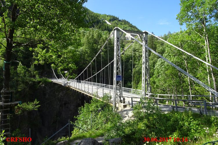 Brücke zum Kraftwerk Vemork