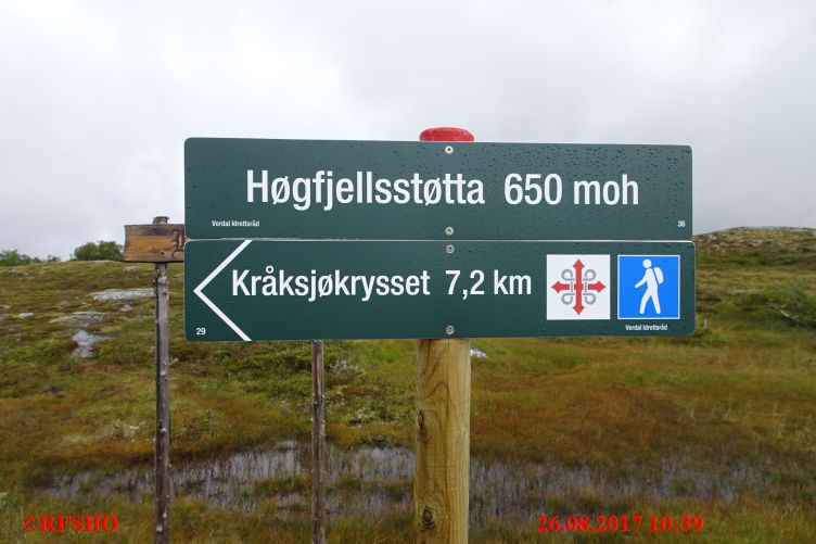 Sagamarsjen, Høgfjellstøtta