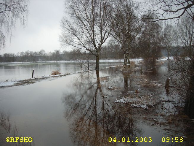 Hochwasser, Verbindungsweg nach Betzhorn