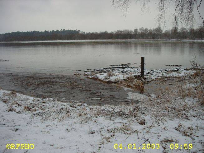 Hochwasser, Verbindungsweg nach Betzhorn