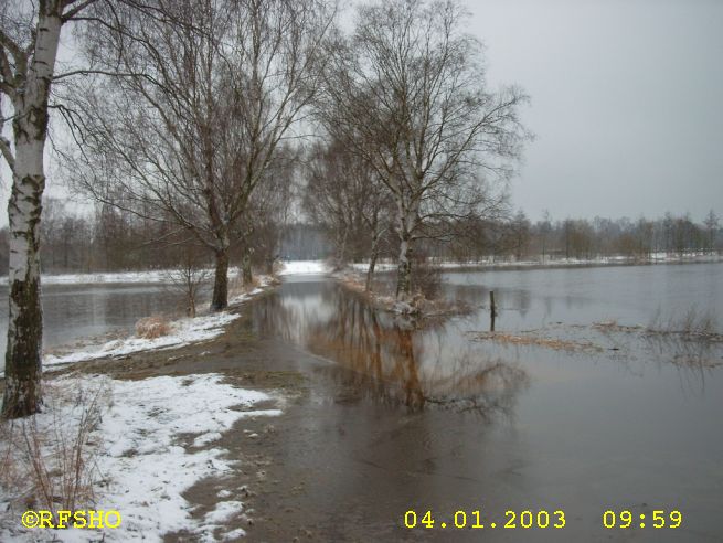 Hochwasser, Verbindungsweg nach Betzhorn