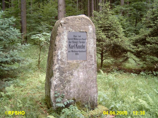 Knoche Denkmal im Kaufunger Wald