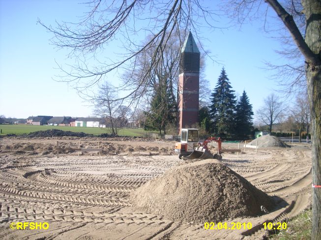 Bauplatz neues Feuerwehrhaus am Glockenturm