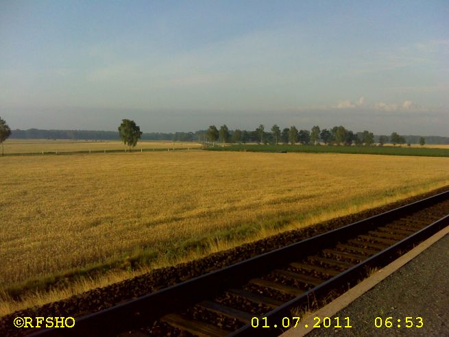 Blick vom Bahnhof