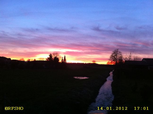 Sonnenuntergang (Riet am Glockenturm)