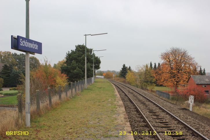 Gleisbauarbeiten − Bahnhof Schönewörde