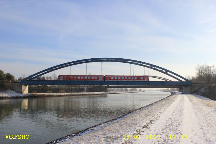 Elbe-Seitenkanal Eisenbahnbrücke zwischen Schönewörde − Vorhop