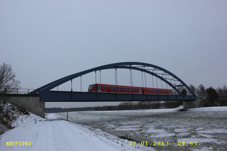 Elbe-Seitenkanal Eisenbahnbrücke zwischen Schönewörde − Vorhop