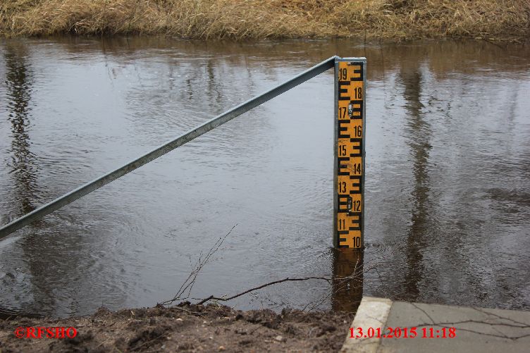 Ise, Lübingshorster Brücke, Isepegel