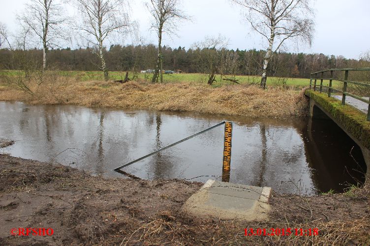 Ise, Lübingshorster Brücke, Isepegel