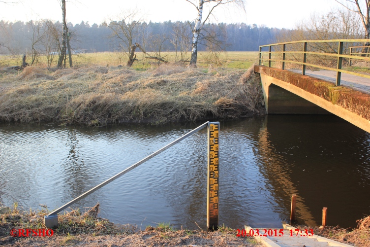 Ise, Lübingshorster Brücke, Isepegel