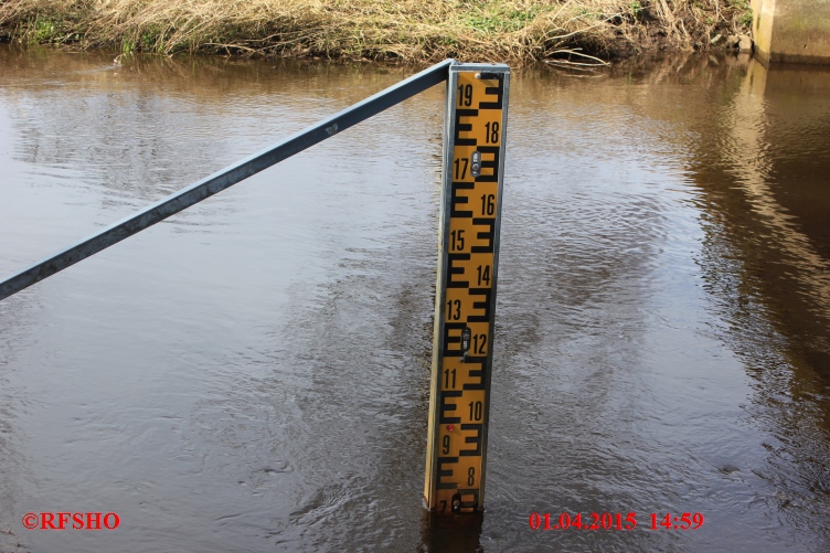 Ise, Lübingshorster Brücke, Isepegel