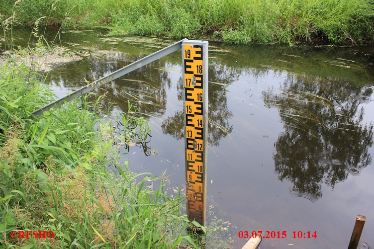 Ise, Lübingshorster Brücke, Isepegel