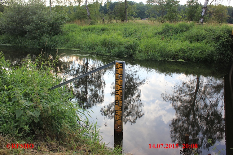 Ise, Lübingshorster Brücke, Isepegel