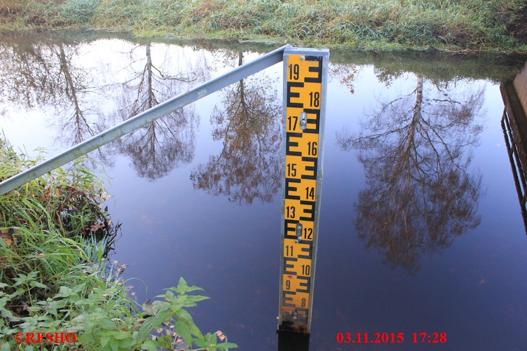 Ise, Lübingshorster Brücke, Isepegel