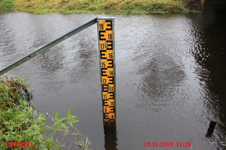 Ise, Lübingshorster Brücke, Isepegel