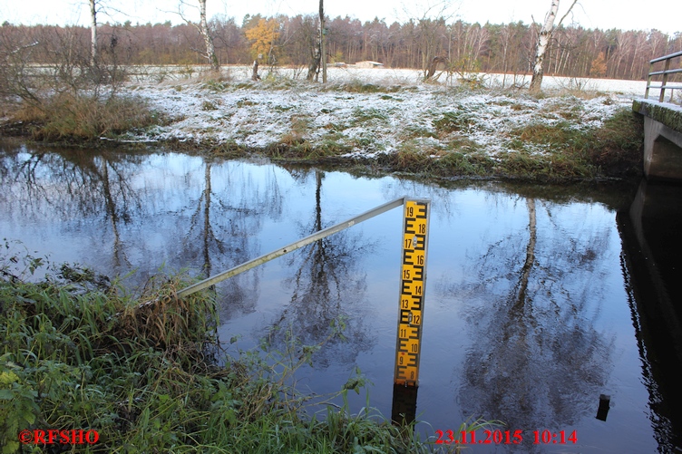 Ise, Lübingshorster Brücke, Isepegel