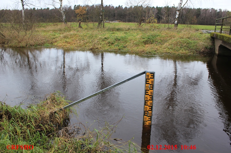 Ise, Lübingshorster Brücke, Isepegel