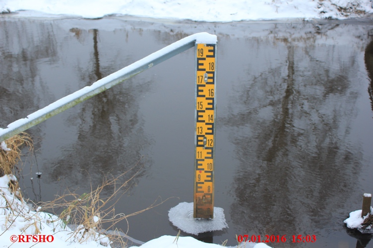 Ise, Lübingshorster Brücke, Isepegel