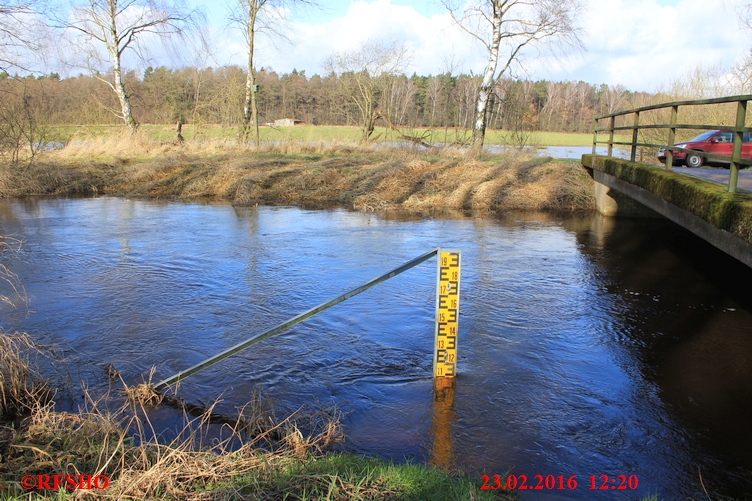 Ise, Lübingshorster Brücke, Isepegel