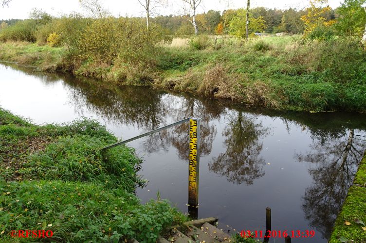 Ise, Lübingshorster Brücke, Isepegel