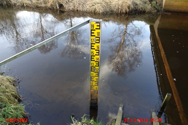 Ise, Lübingshorster Brücke, Isepegel