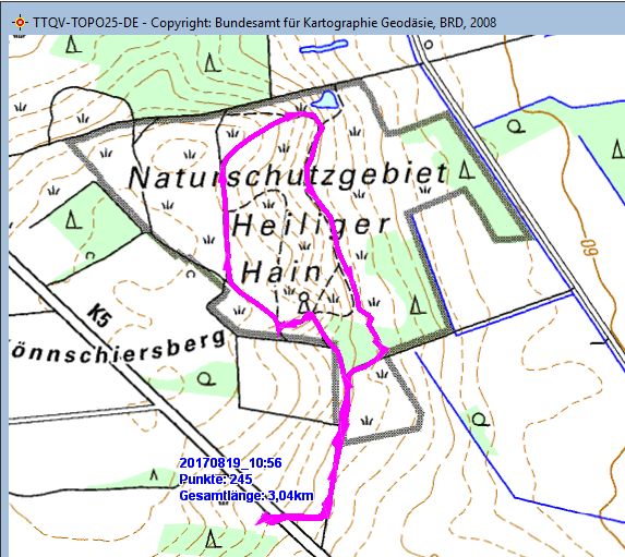 Wanderstrecke