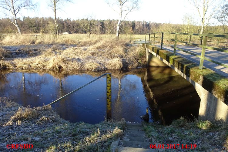 Ise, Lübingshorster Brücke, Isepegel