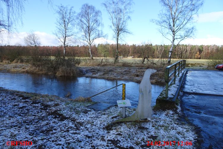 Ise, Lübingshorster Brücke, Isepegel