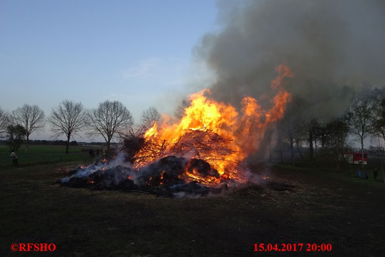 Schützenstraße, Osterfeuer