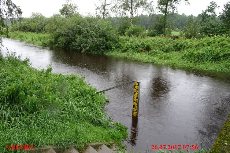 Ise, Lübingshorster Brücke, Isepegel 97 cm