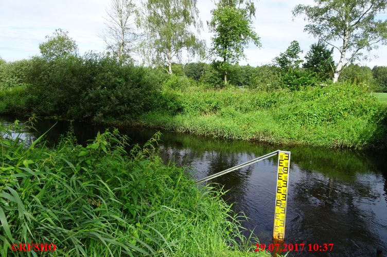 Ise, Lübingshorster Brücke, Isepegel 70 cm