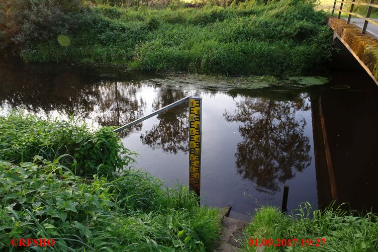 Ise, Lübingshorster Brücke, Isepegel 38 cm