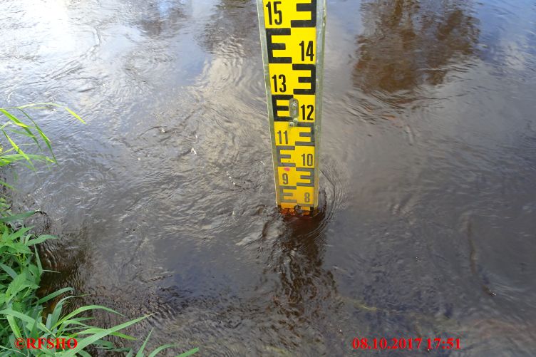 Ise, Lübingshorster Brücke, Isepegel 77 cm