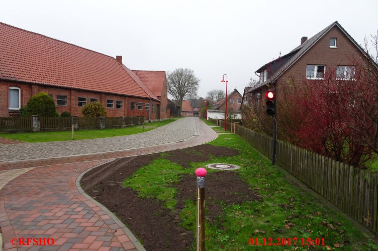 Am Denkmal, Einweihung der neuen Straße